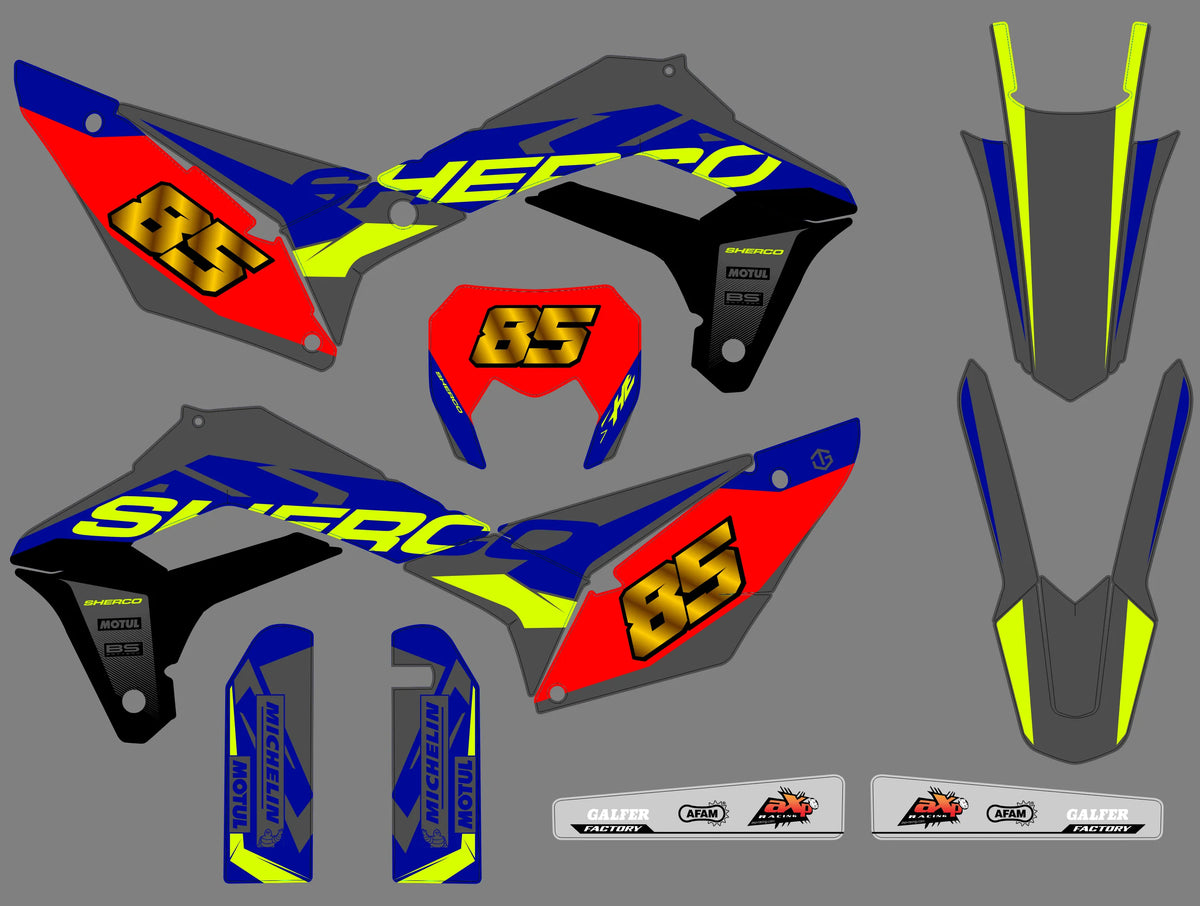 Kit déco Sherco SE SEF 2017-2024 - STRYKA