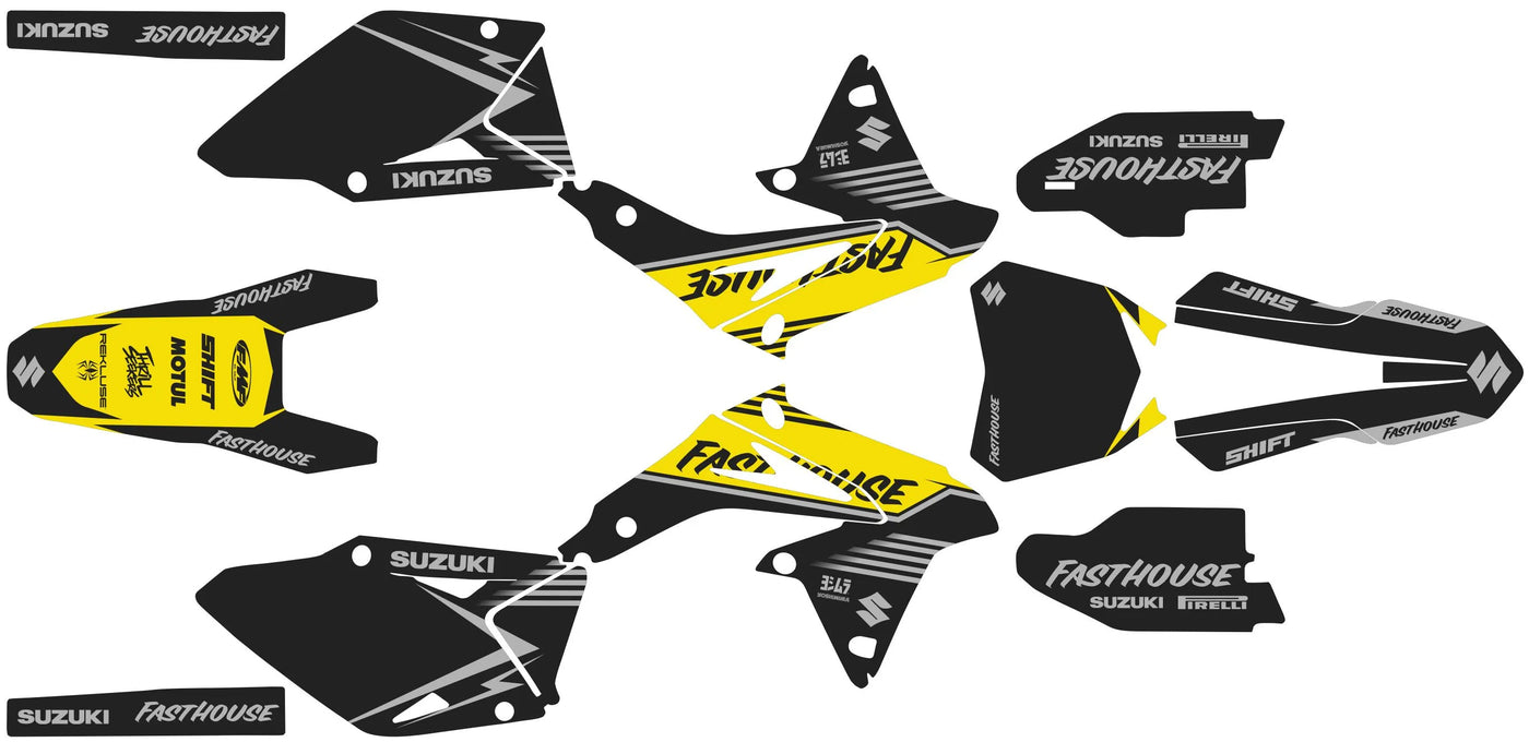 Graphics kit SUZUKI RMZ 450 2008-2017 - KRYPTIX