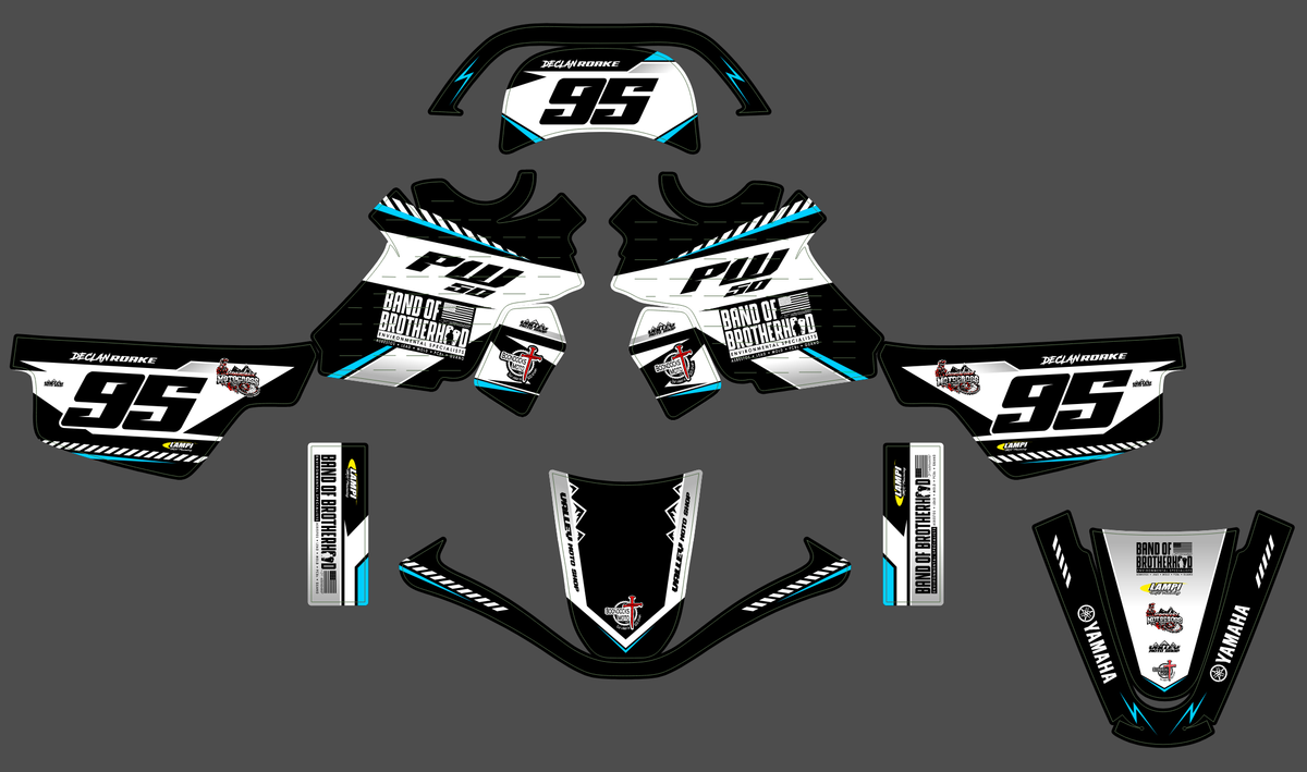 graphics kit YAMAHA PIWI PW 50 80 1990-2025 - BLAZOR