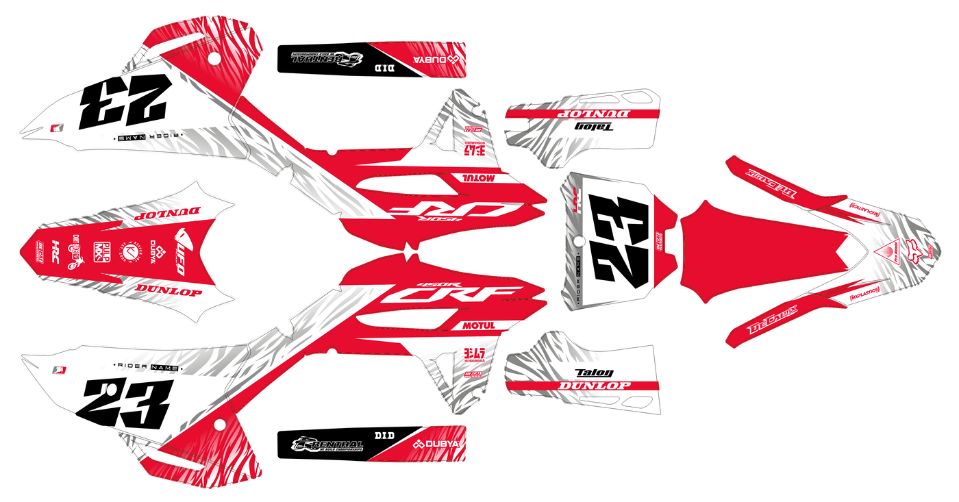 kit gráfico Honda CRF 250 2022-2024 & CRF 450 2021-2024 - AXELTORQ