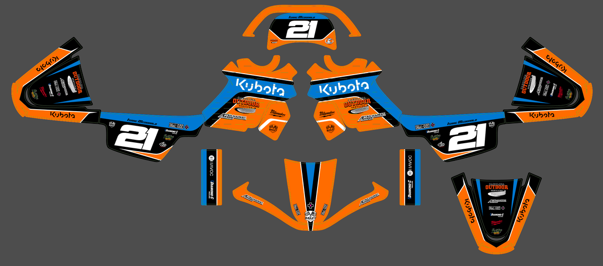 graphics kit YAMAHA PIWI PW 50 80 1990-2025 - VULTRIX