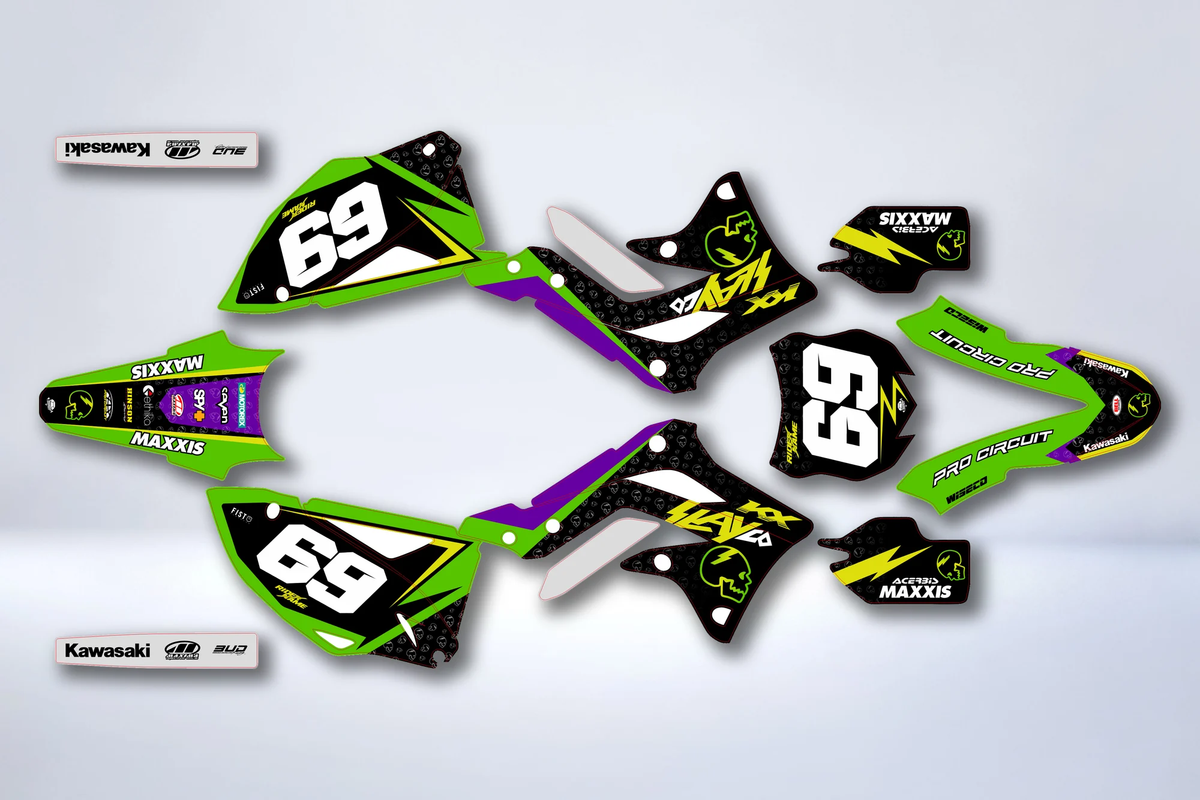 Kit déco KAWASAKI KXF 450 2012-2015 - MOTRAX