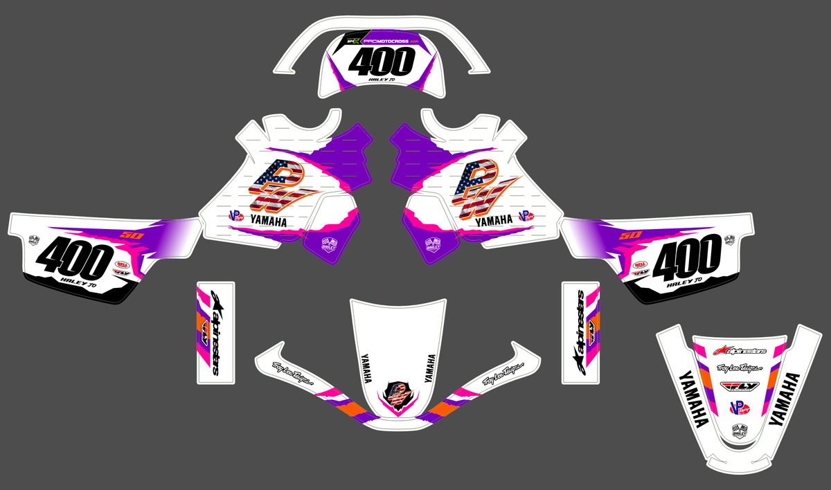 graphics kit YAMAHA PIWI PW 50 80 1990-2025 - RAVNIX
