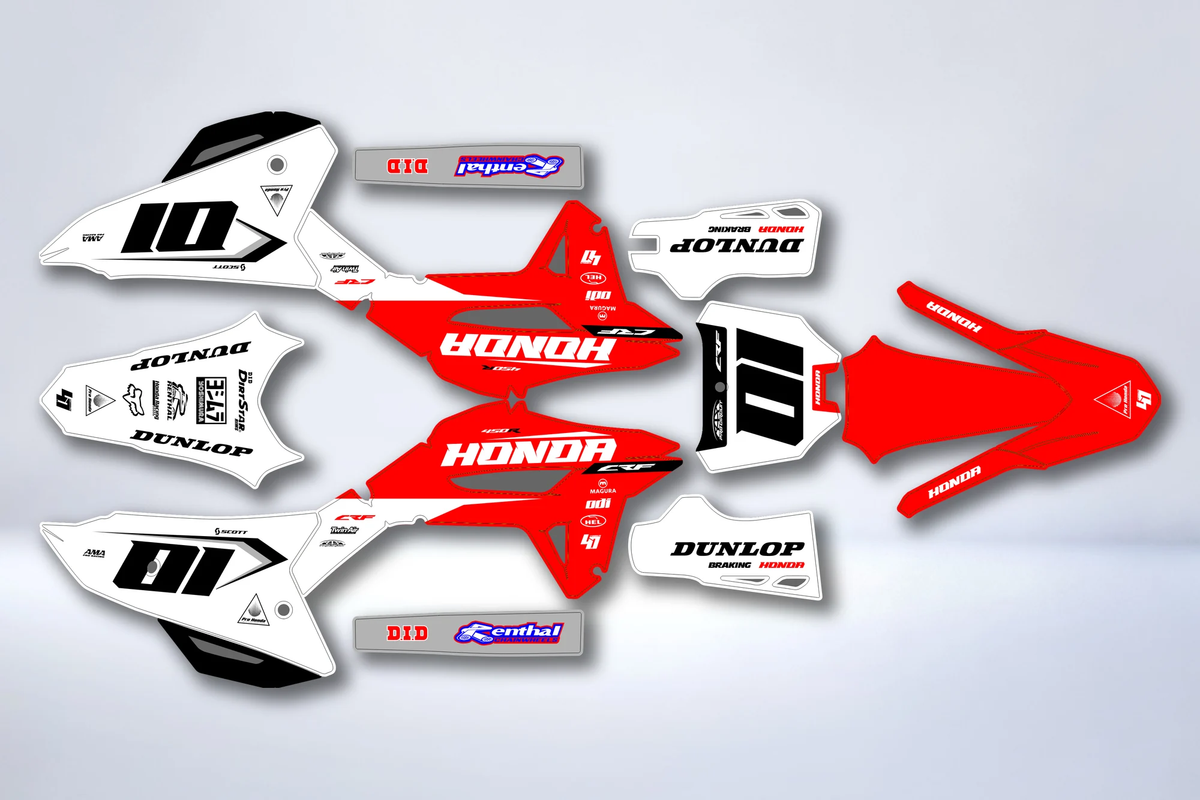 Kit déco Honda CRF 250 2022-2024 & CRF 450 2021-2024 - ZALTRIX