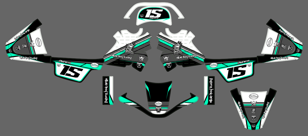 graphics kit YAMAHA PIWI PW 50 80 1990-2025 - VANTROX