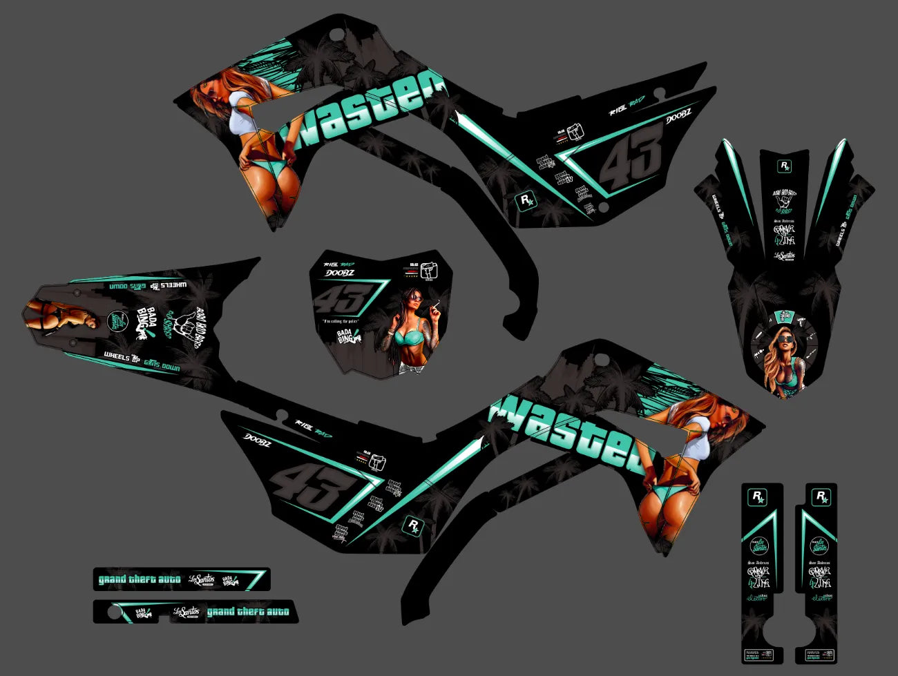 Dekor-Kit HONDA CRF 110 2019-2024 - ZYNTRA