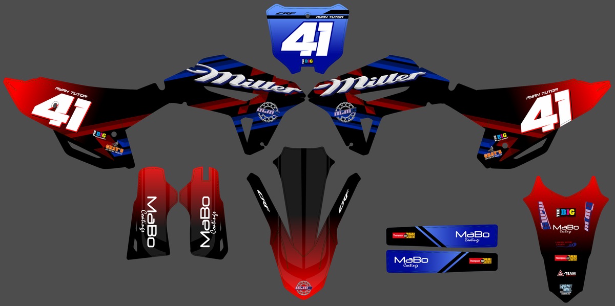 Honda CRF 250 2022-2024 & CRF 450 2021-2024 graphics kit - VORTRAX