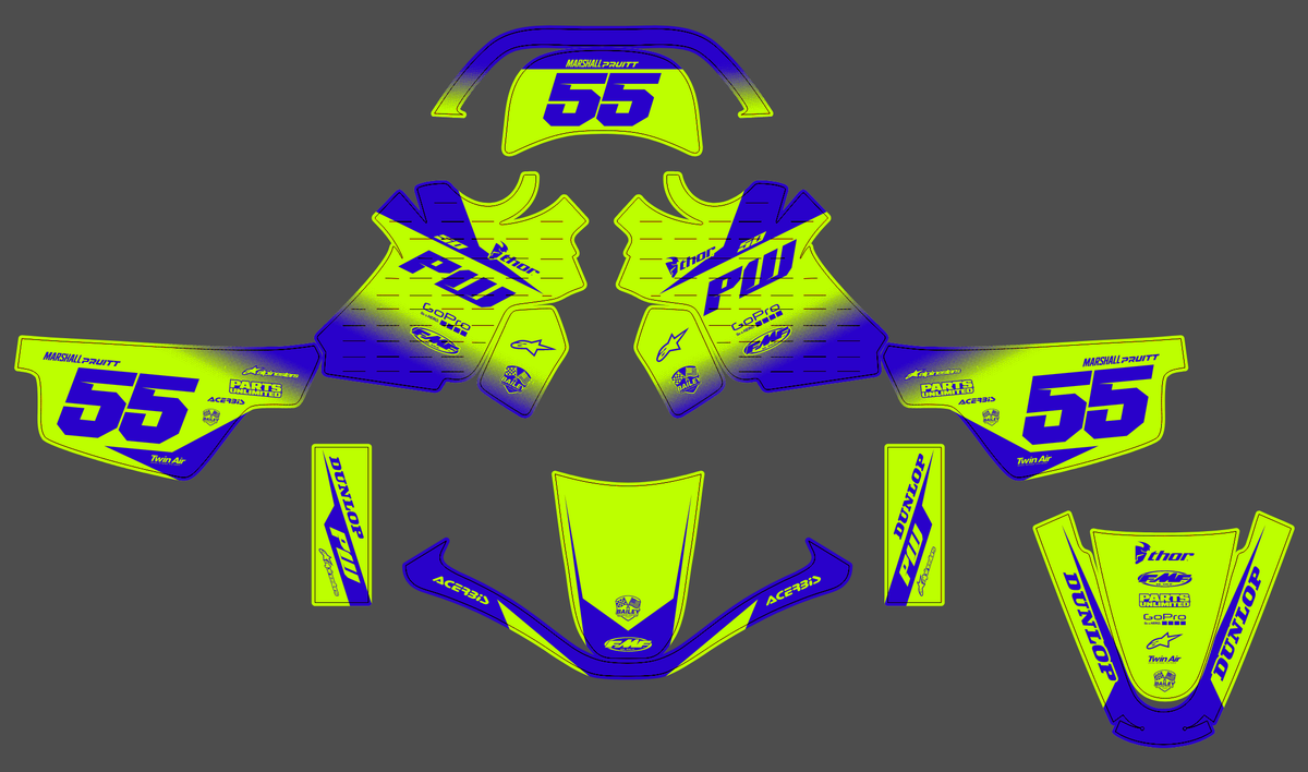 graphics kit YAMAHA PIWI PW 50 80 1990-2025 - VULTRAX