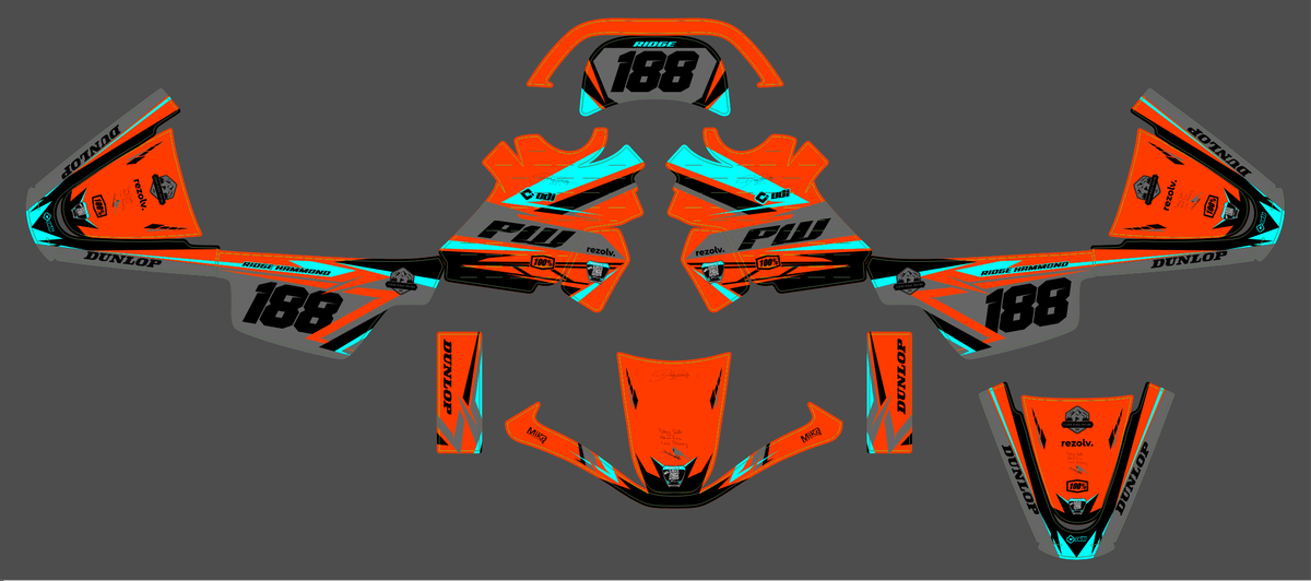 graphics kit YAMAHA PIWI PW 50 80 1990-2025 - VYPRON