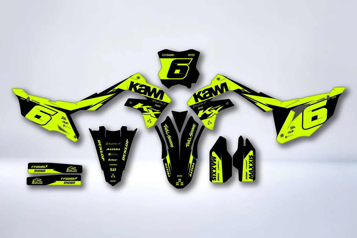 Kit Déco Kawasaki KXF 250 2021-2024 & KXF 450 2019-2023 - Vortiq