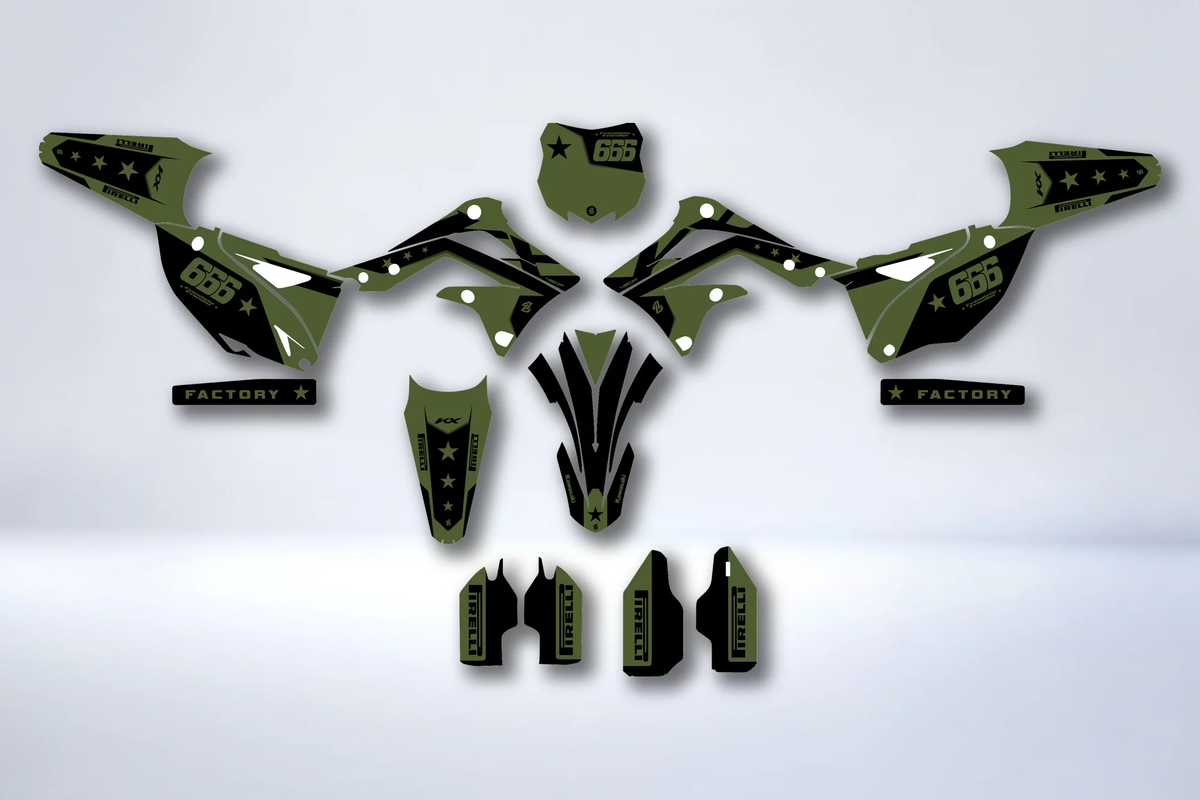 Kit déco KAWASAKI KXF 450 2012-2015 - VOLTRIX