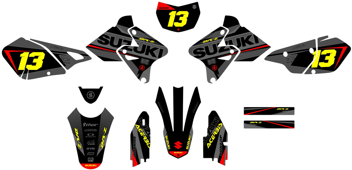 graphics kit SUZUKI DRZ 400 - BRAPTOR