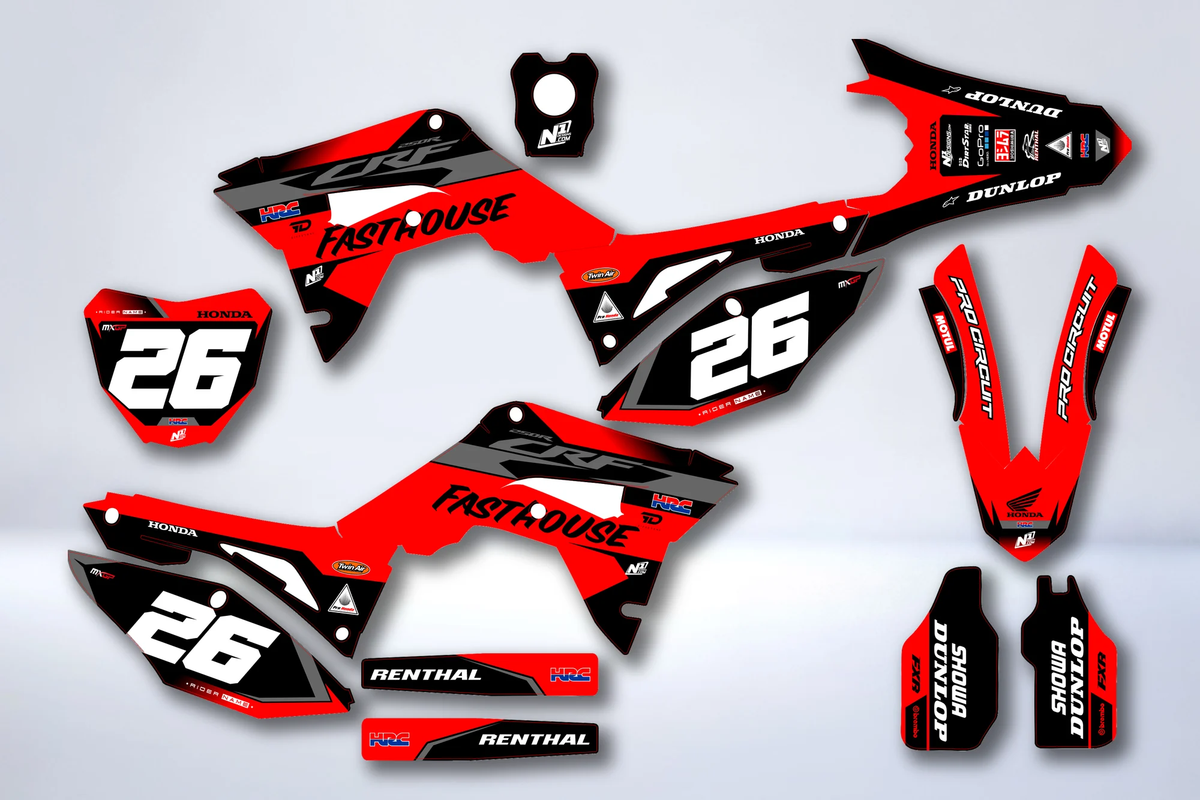 Graphics kit HONDA CRF 450 2017-2020 CRF 250 2018-2021 - VOLTICA