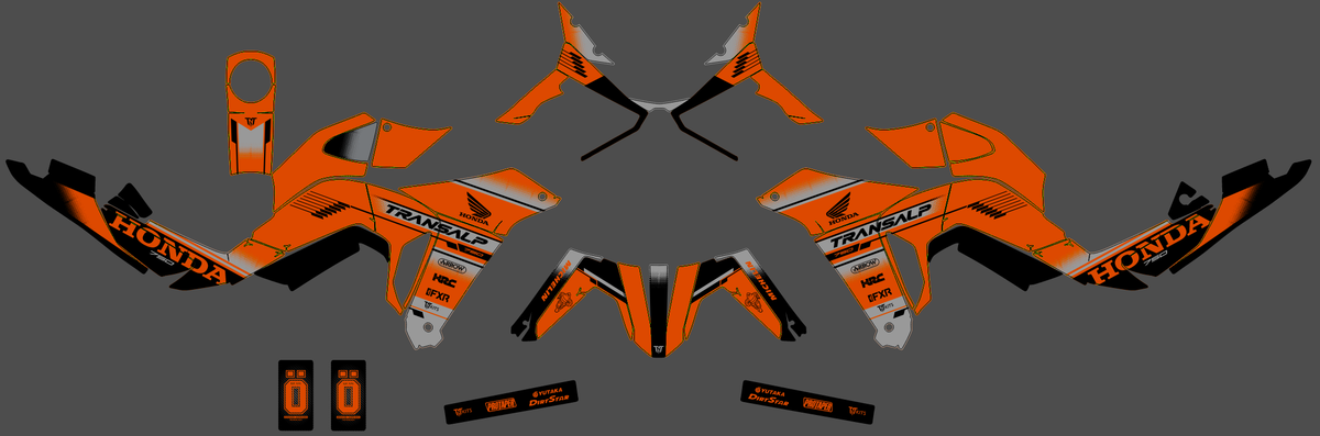 HONDA TRANSALP 750 2023-2025 graphics kit - VORTRIX