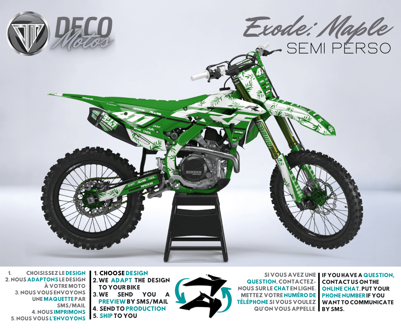 Kit Déco HONDA CRF 250 2022-2024 & CRF 450 2021-2024 - Maple