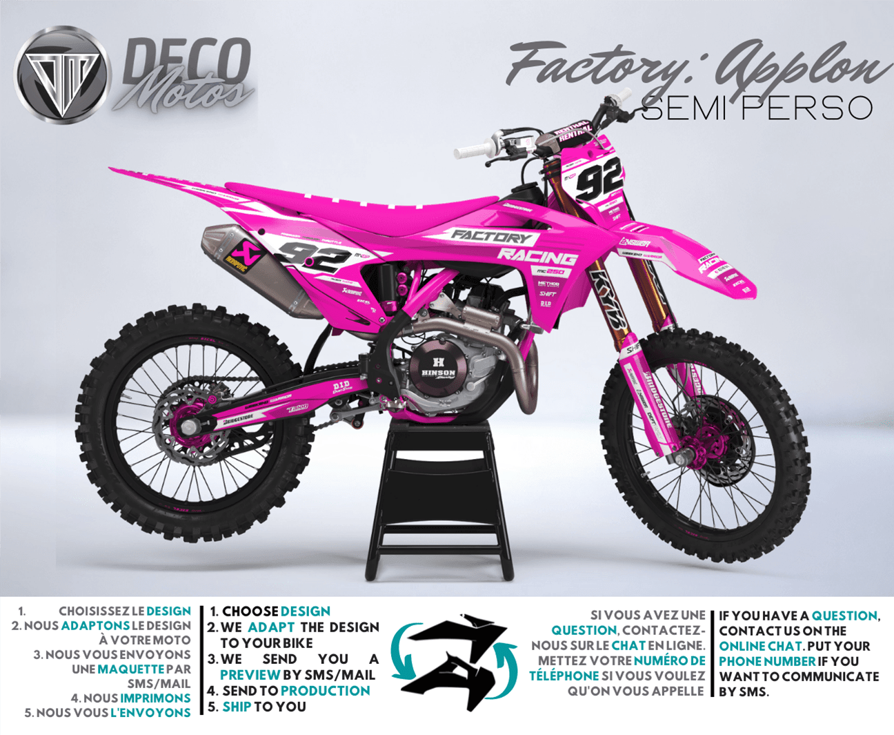 Kit Déco HONDA CRF 250 2022-2024 & CRF 450 2021-2024 - Appolon