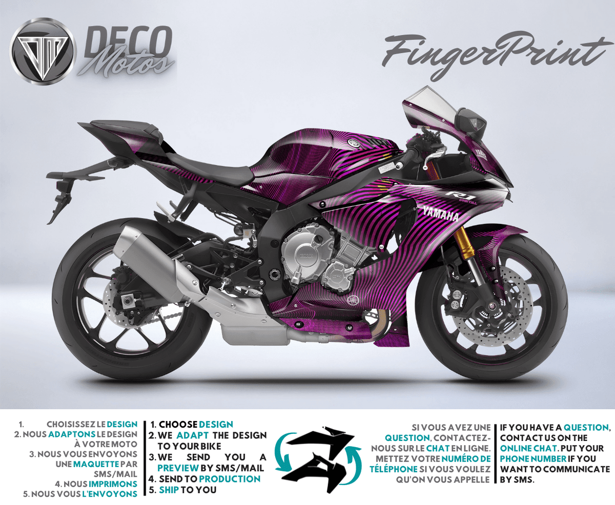 FingerPrint - Kit Déco YAMAHA R Semi-Personnalisé