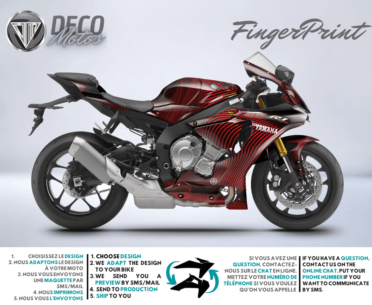 FingerPrint - Kit Déco YAMAHA R Semi-Personnalisé
