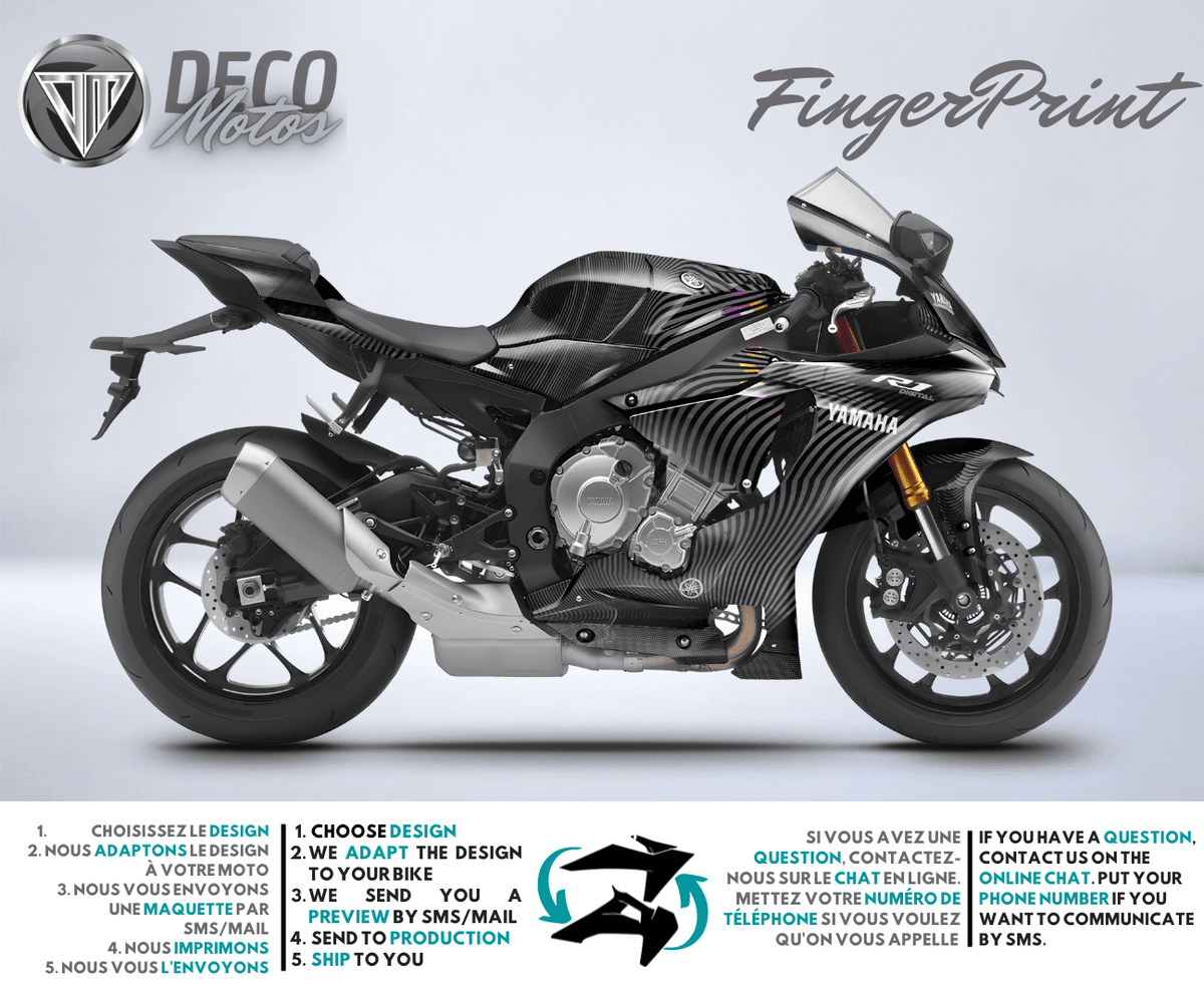 FingerPrint - Kit Déco YAMAHA R Semi-Personnalisé