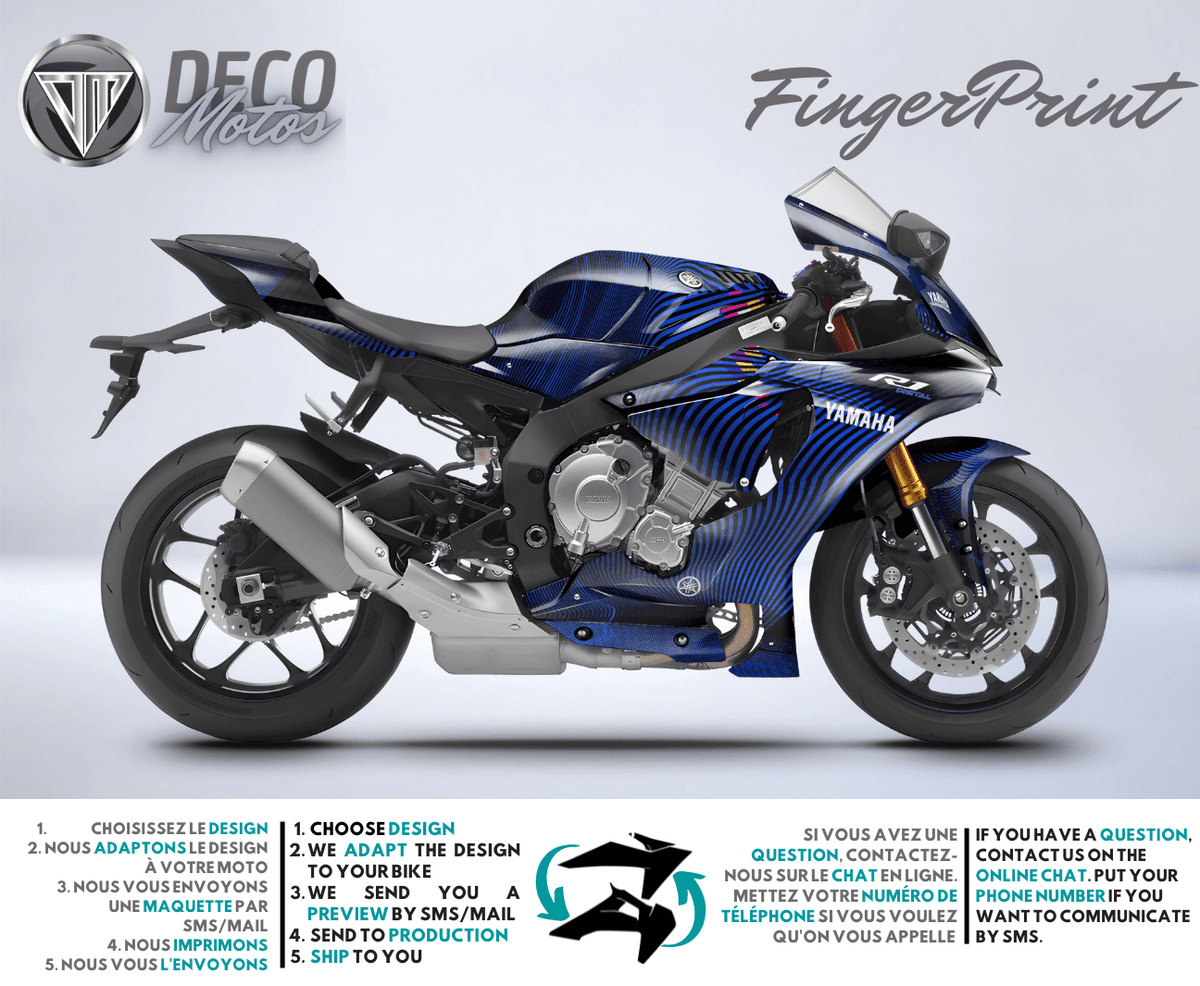 FingerPrint - Kit Déco YAMAHA R Semi-Personnalisé