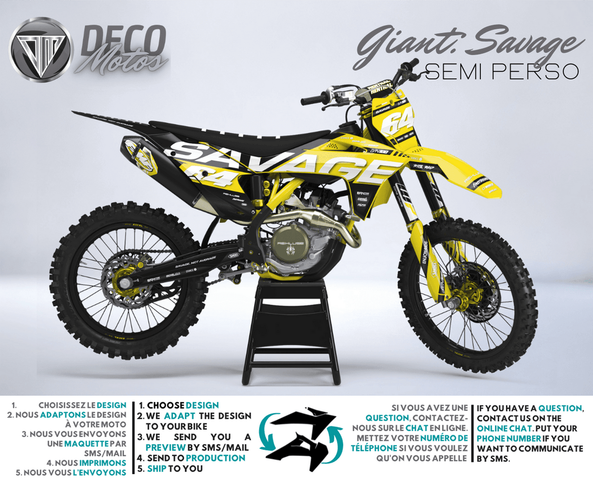 Savage - Semi-Custom Decal Kit