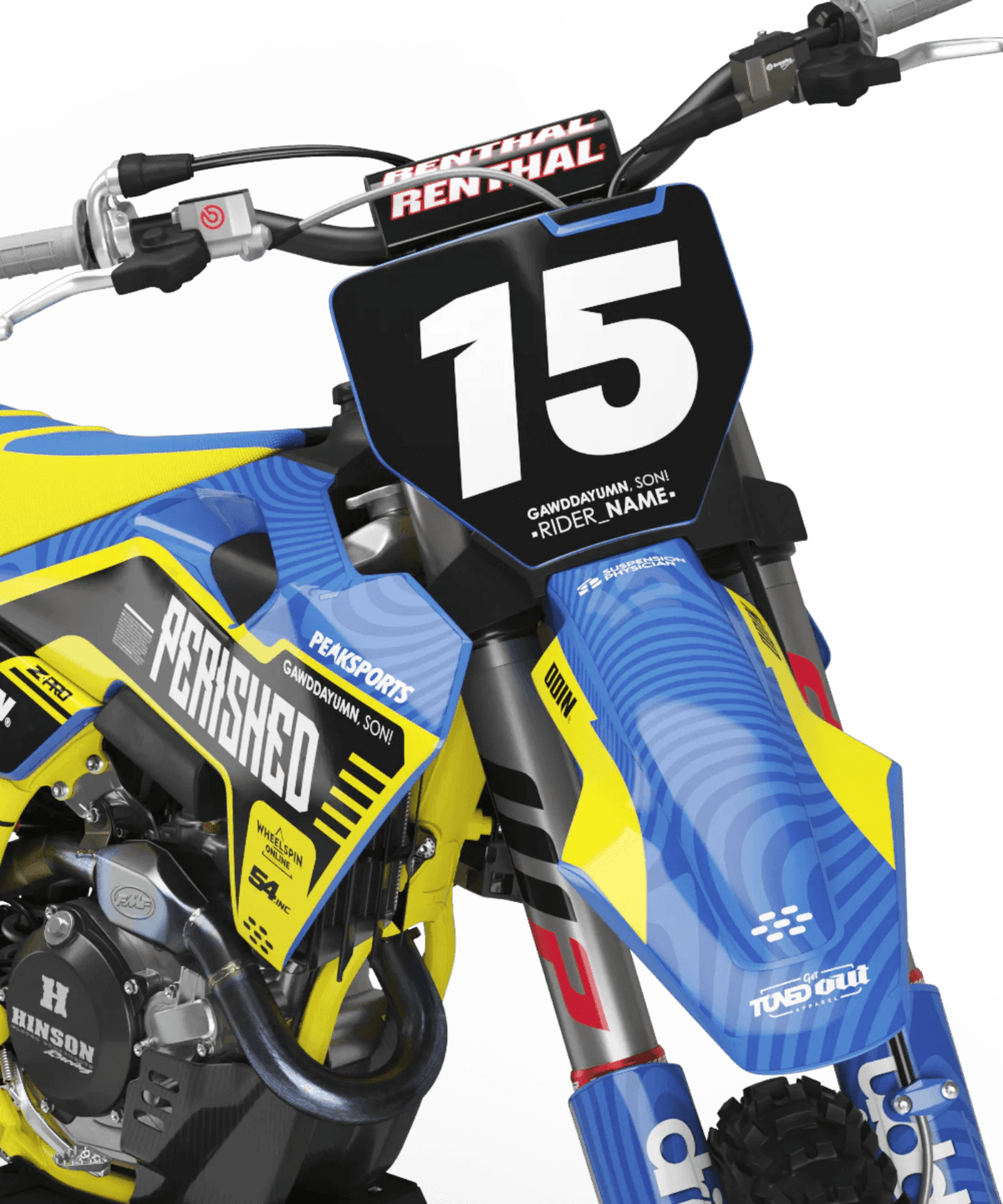 Kit decorativo HUSQVARNA TE/TC/FE/FC/FX/SMS/WR/CR - Bitume