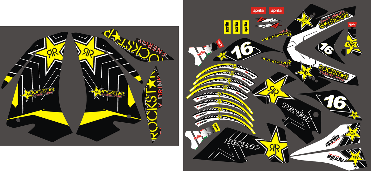 kit gráfico Aprilia RS4 - ROCKSTAR