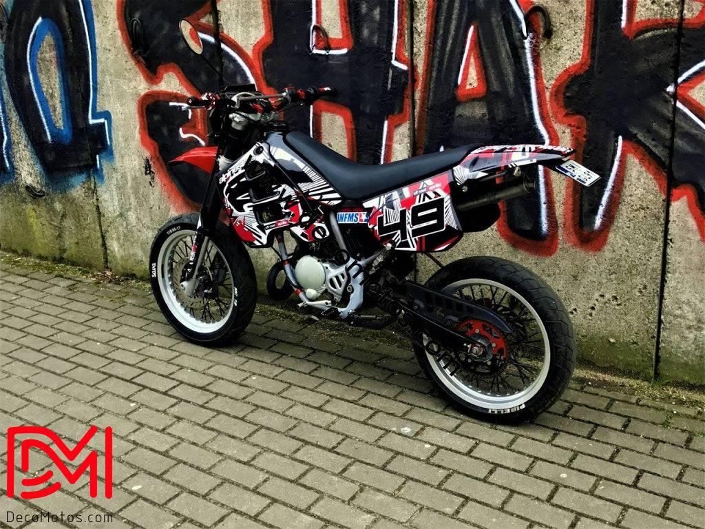 graphics kit Aprilia RX 50 FRONT 2006 (BEFORE 1994) - RED