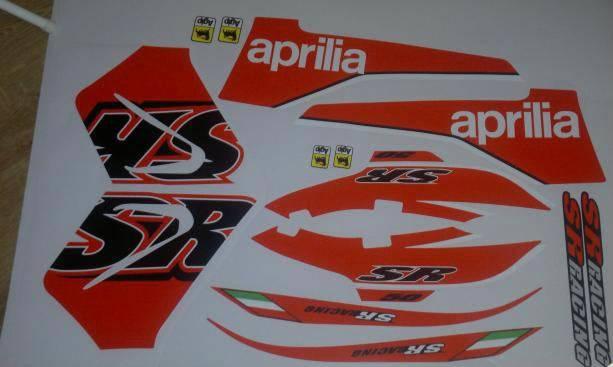 graphics kit Aprilia SR 50 2006-2020 (2010 Model) - BLACK
