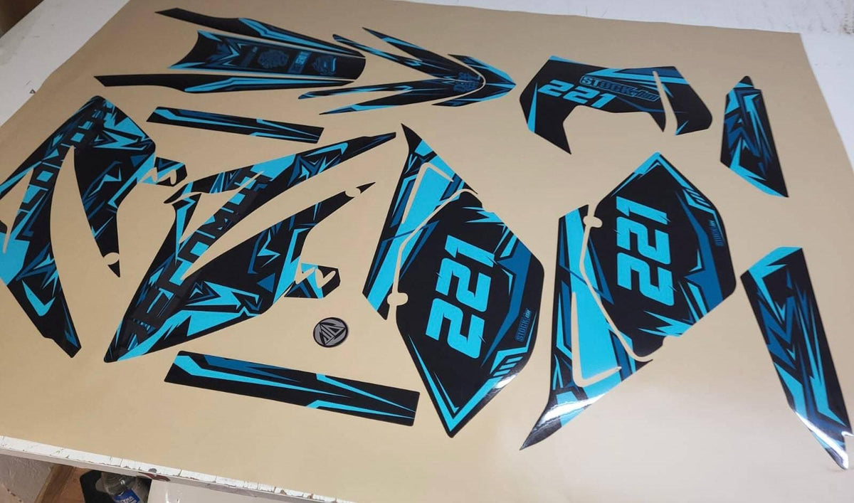 Kit Déco Beta 50 RR 2006-2010 - TURQUOISE
