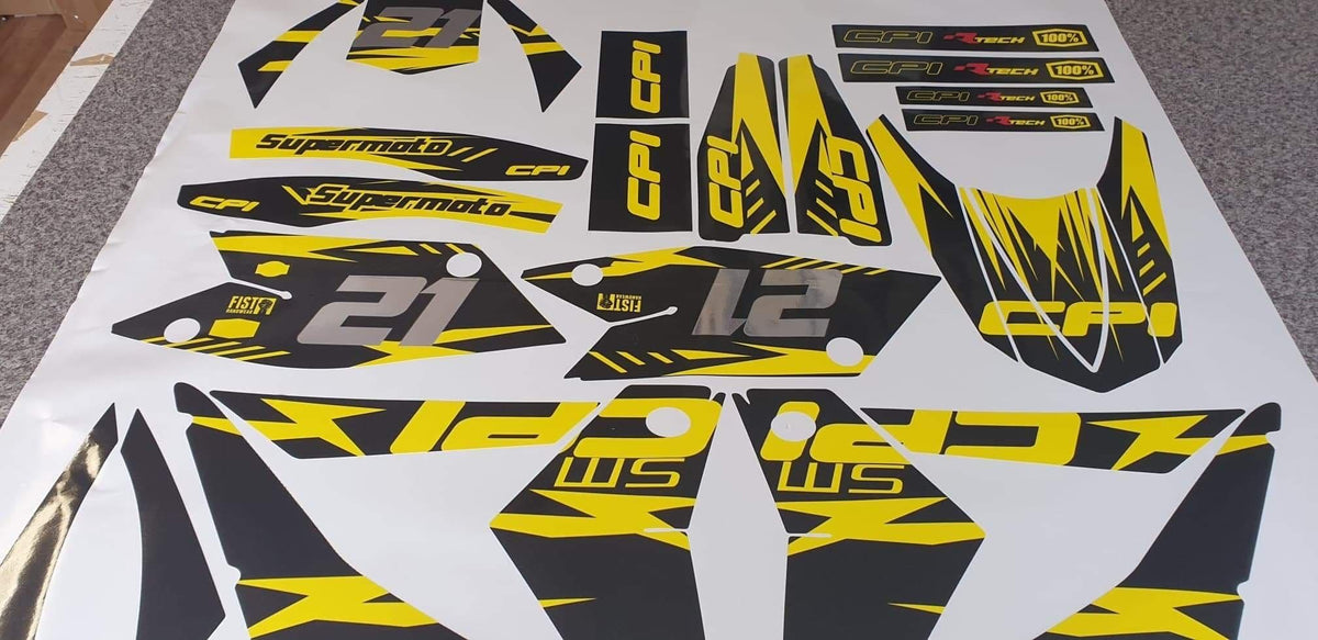 graphics kit CPI After 2007 - BLACK & YELLOW