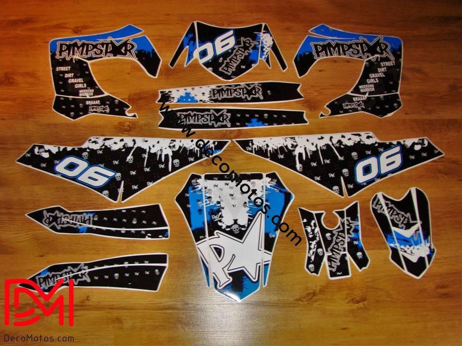 Kit grafiche DERBI carene Victoria Bull Tun'R - BLU