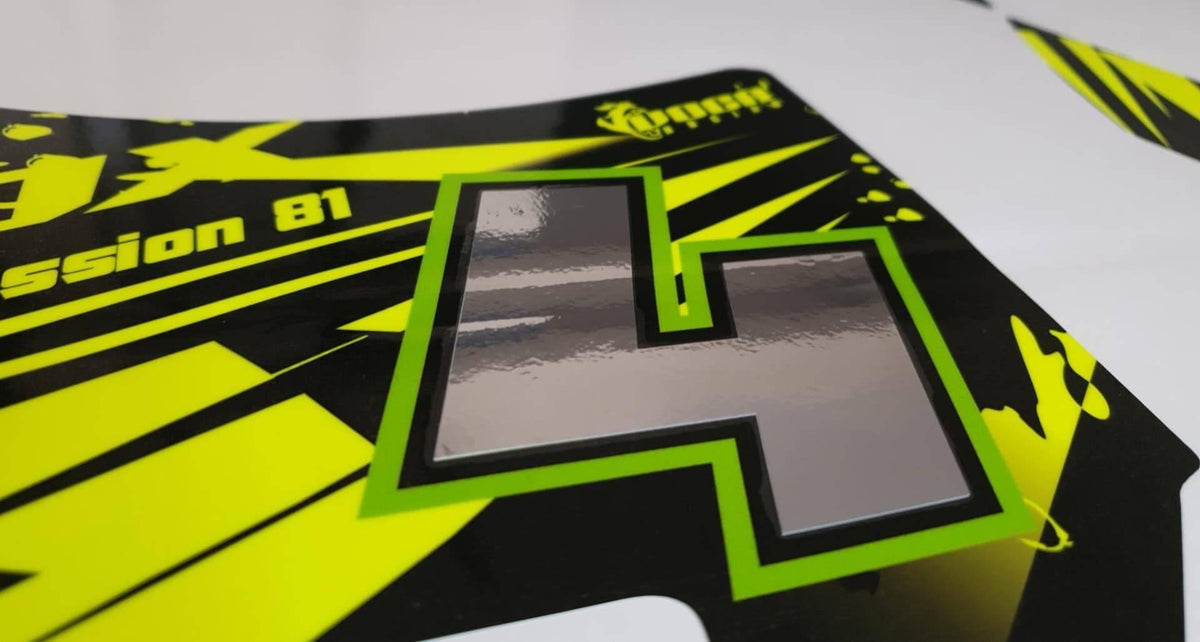 DERBI fairing decoration kit Victoria Bull Tun'R (FLUO, CHROME optional)