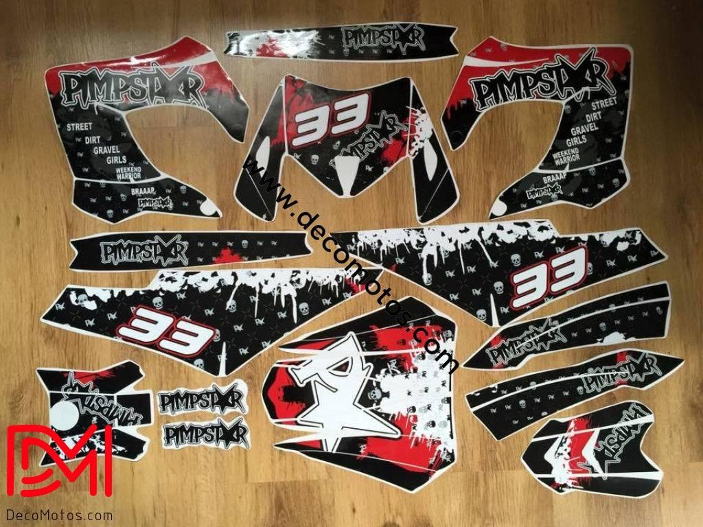 graphics kit DERBI fairings Victoria Bull Tun'R Red