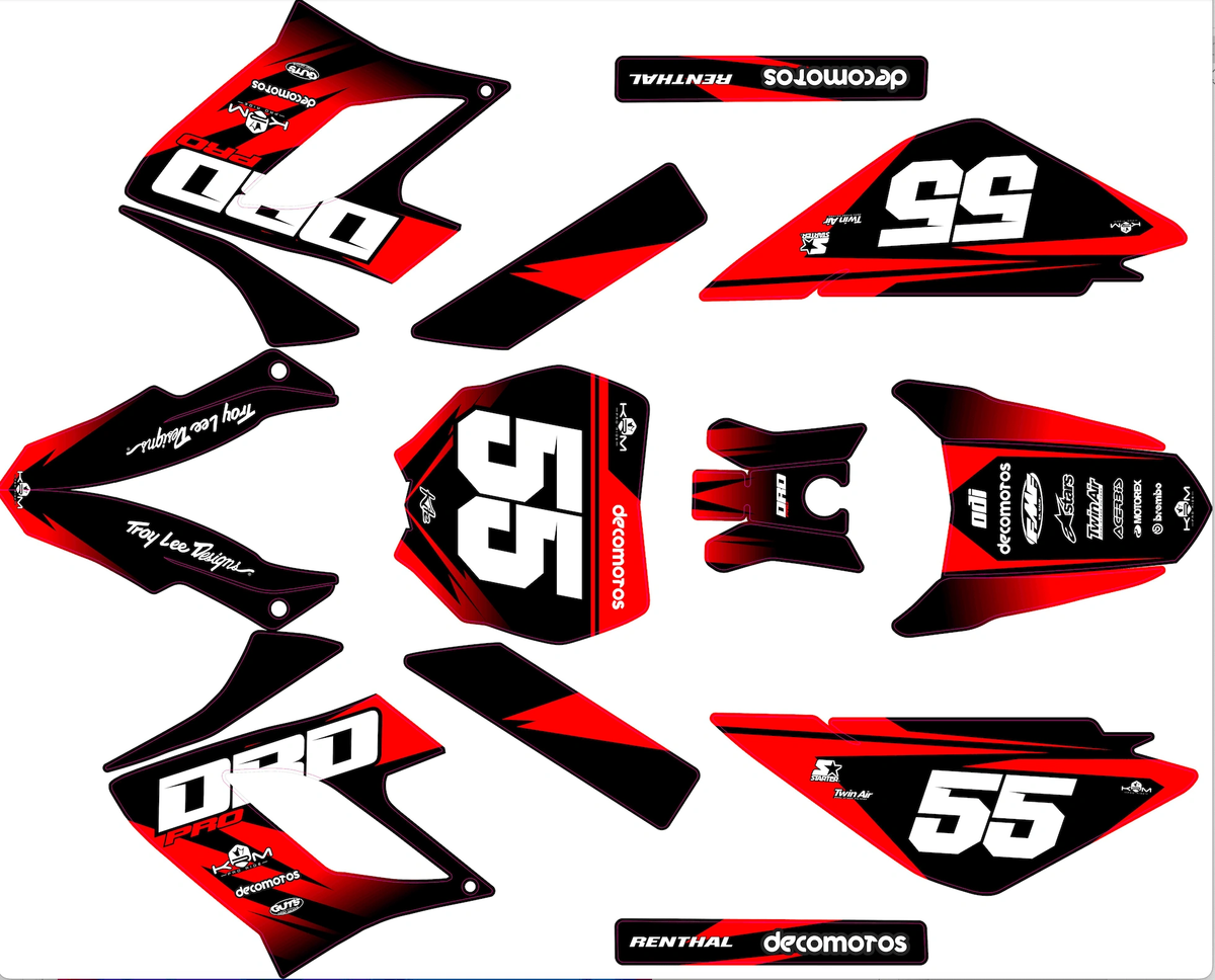 Kit Déco DERBI DRD RACING 2004-2009 - RED