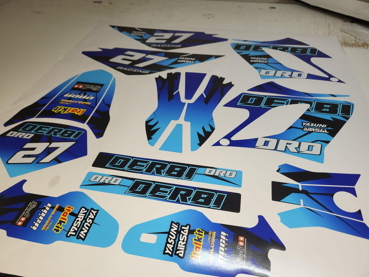 DERBI DRD RACING 2004-2009 Deco Kit - TURQUOISE