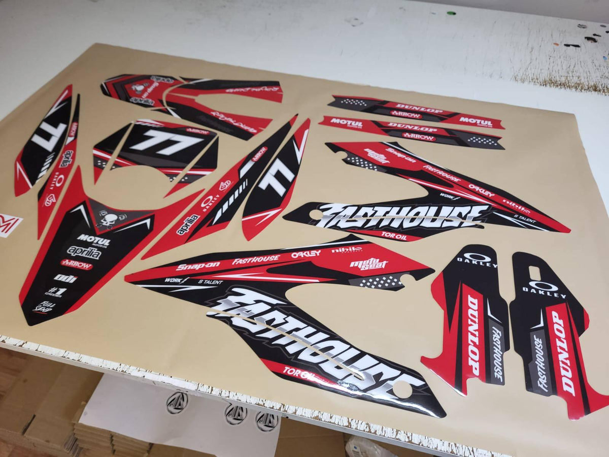 kit gráfico Derbi Senda DRD 125 SM / Aprilia SX 125 2018-2024 - FASTHOUSE