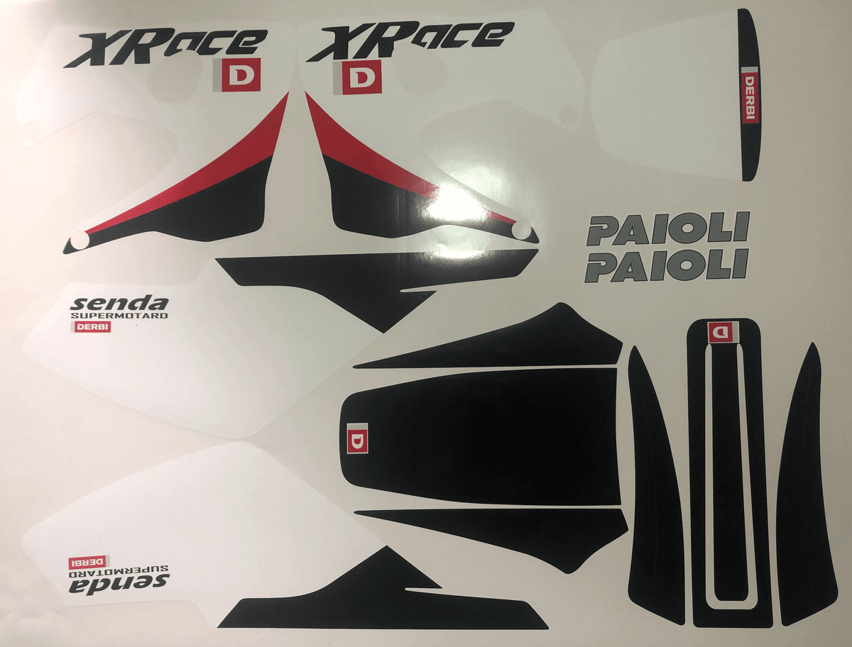 Kit Déco DERBI XTREME 2003-2004 - ORIGINE WHITE