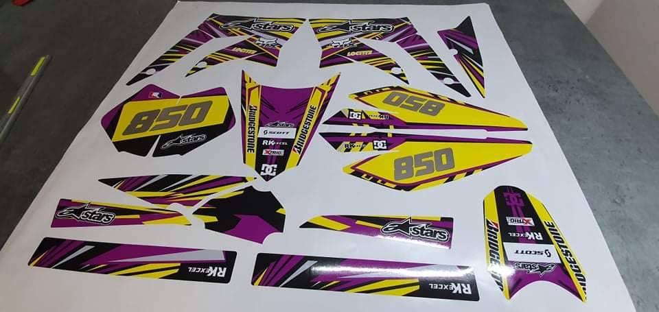 graphics kit DERBI X-TREME / RACING 2011-2017 - ALPINESTAR PURPLE