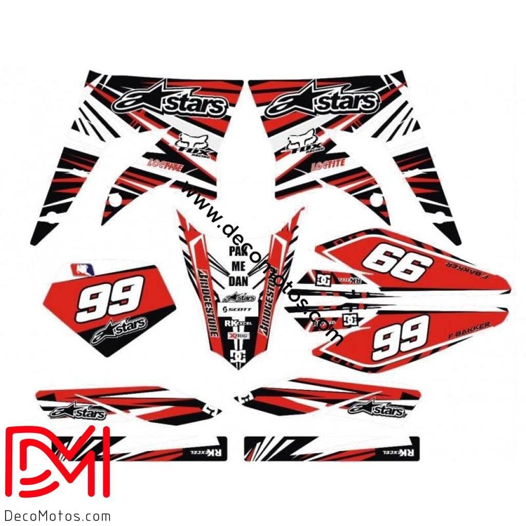 Kit Déco DERBI X-TREME / RACING 2011-2017 - ALPINESTAR RED