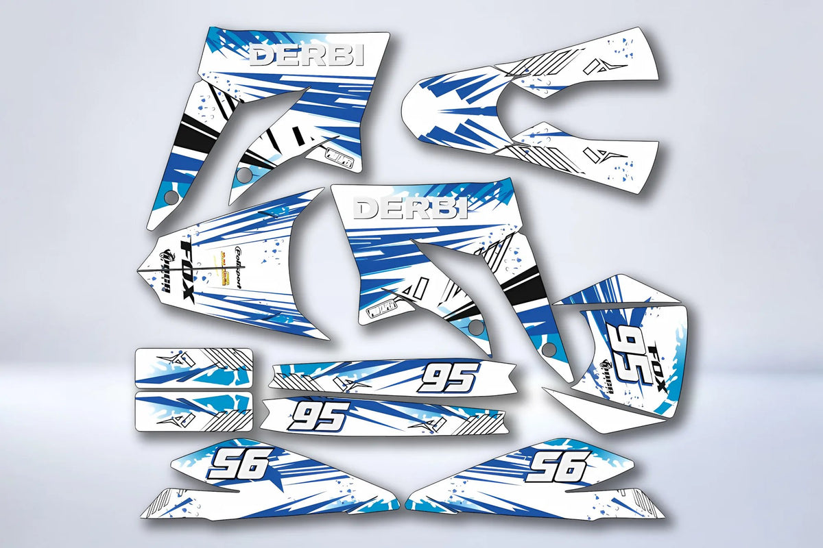 Kit de adhesivos DERBI XTREME / RACING 2011-2017 - BLUE