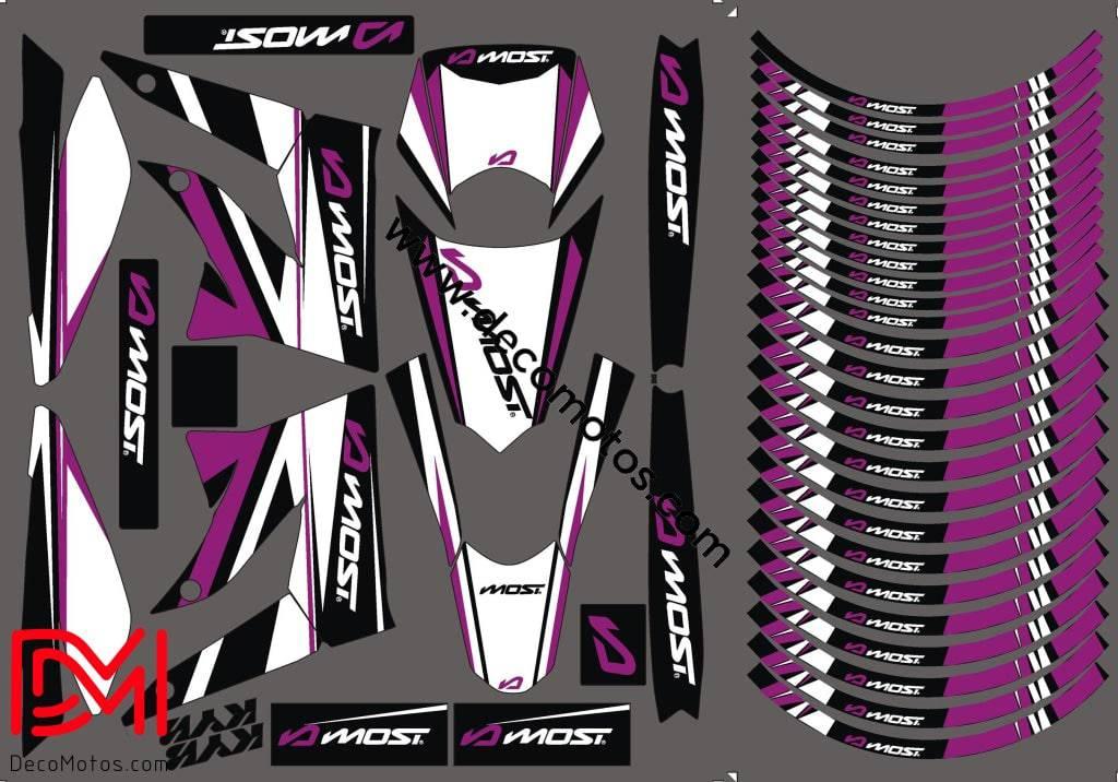 graphics kit MOST - DERBI XTREME / RACING 2011-2017