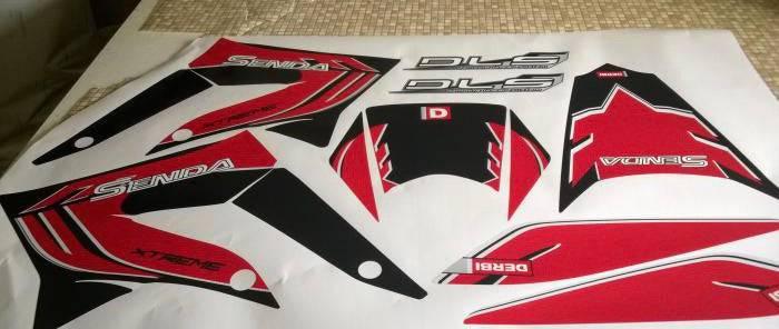 Kit de decoración Origen ROJO - DERBI XTREME / RACING 2011-2017