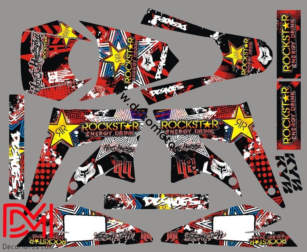 kit gráfico ROCKSTAR - DERBI XTREME / RACING 2011-2017