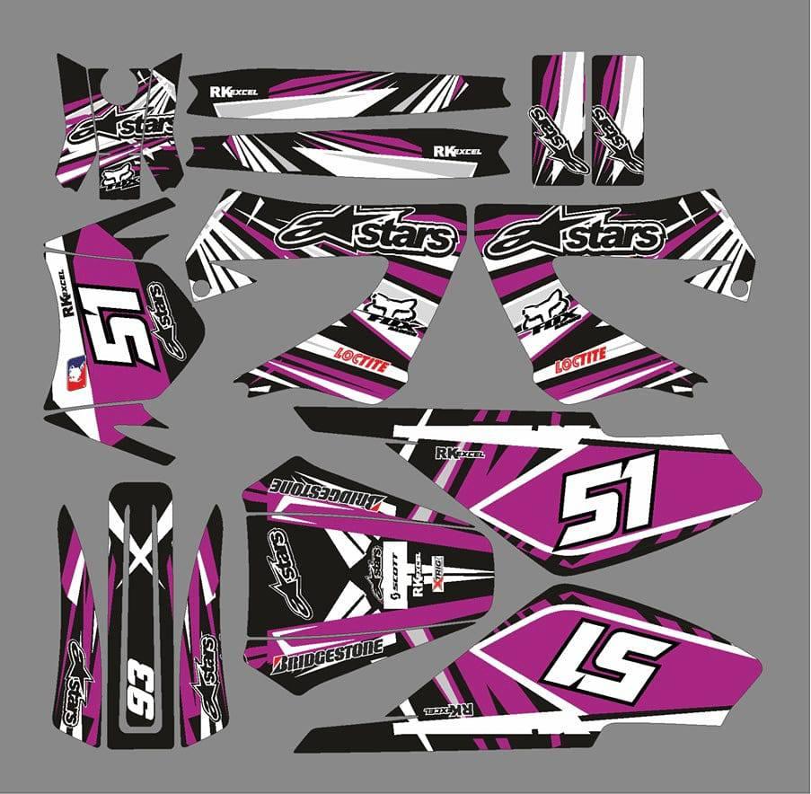 Kit Déco DERBI XTREME XRACE AVANT 2011 - ALPINESTAR PURPLE