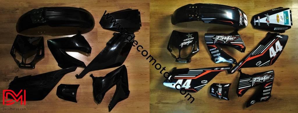 Kit Déco DERBI XTREME XRACE AVANT 2011 - BLACK