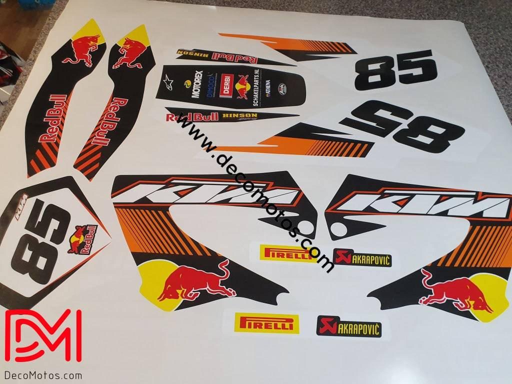 Dekor-Kit DERBI XTREME XRACE VORNE 2011 - ORANGE