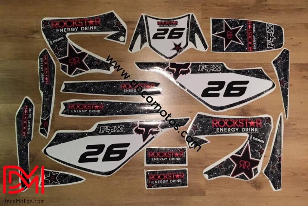 kit grafiche DERBI XTREME XRACE AVANT 2011 - RED ROCKSTAR