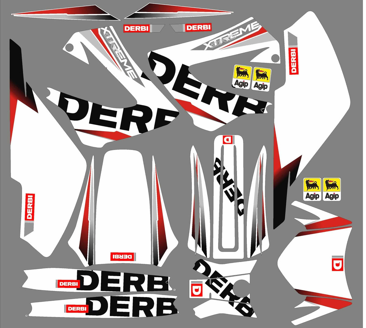 graphics kit DERBI XTREME XRACE FRONT 2011 - REPLICA