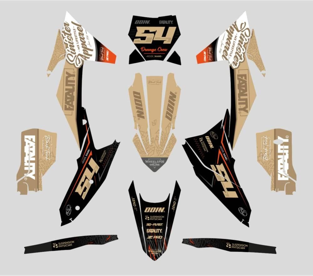 KTM graphics kit adaptable to all models - SAHARA